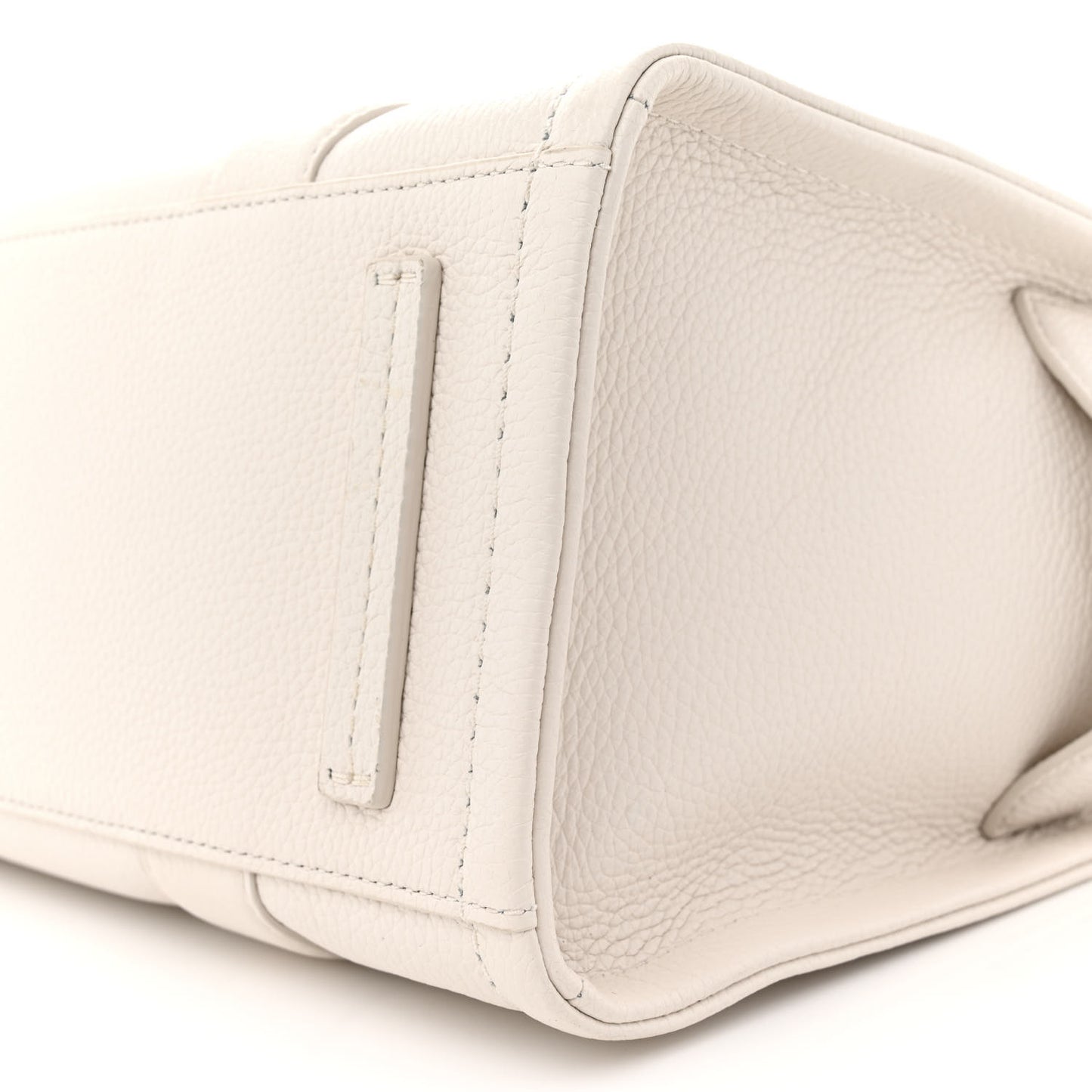 Grained Calfskin Medium The Tote Bag Cotton Silver