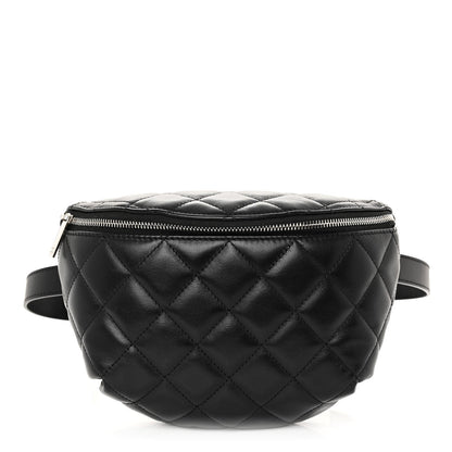 Chanel Calfskin Quilted Waist Belt Bag Black 1 of 7