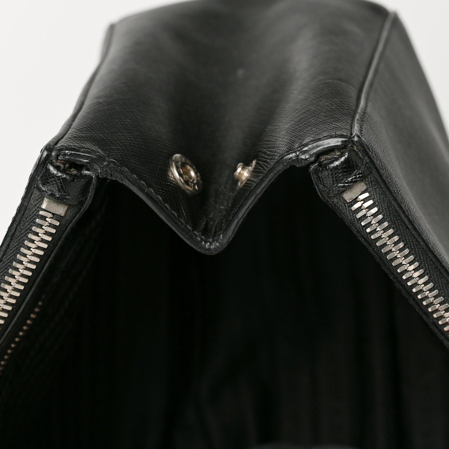 Saffiano Small Galleria Double Zip Tote Black