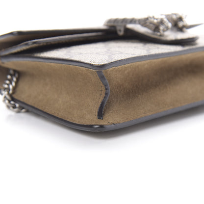 Gucci GG Supreme Monogram Super Mini Dionysus Shoulder Bag Taupe 8 of 11