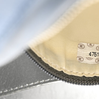 Chanel Suede Camellia Camera Case Light Blue 8 of 12