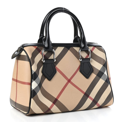 Burberry Nova Check Small Chester Bowling Bag Black 3 of 10