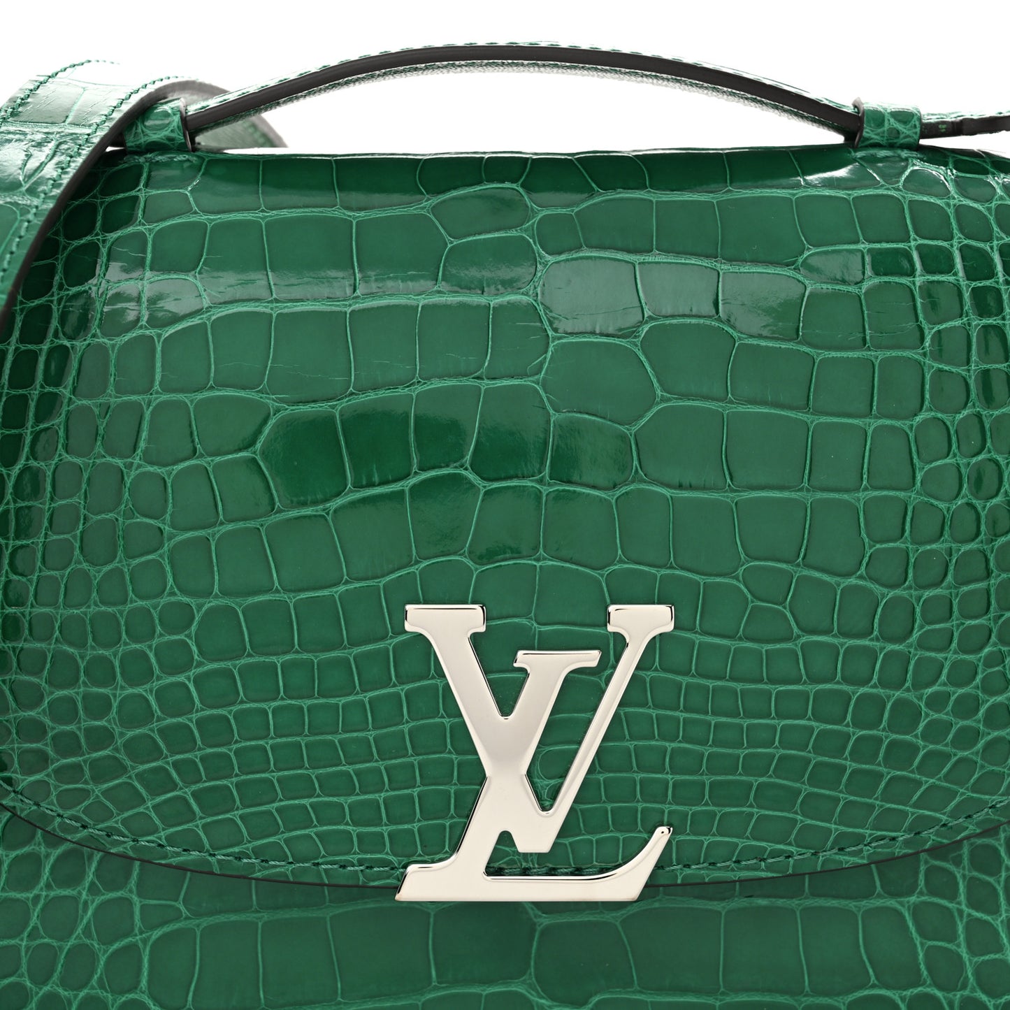 Shiny Alligator Vivienne NM Green