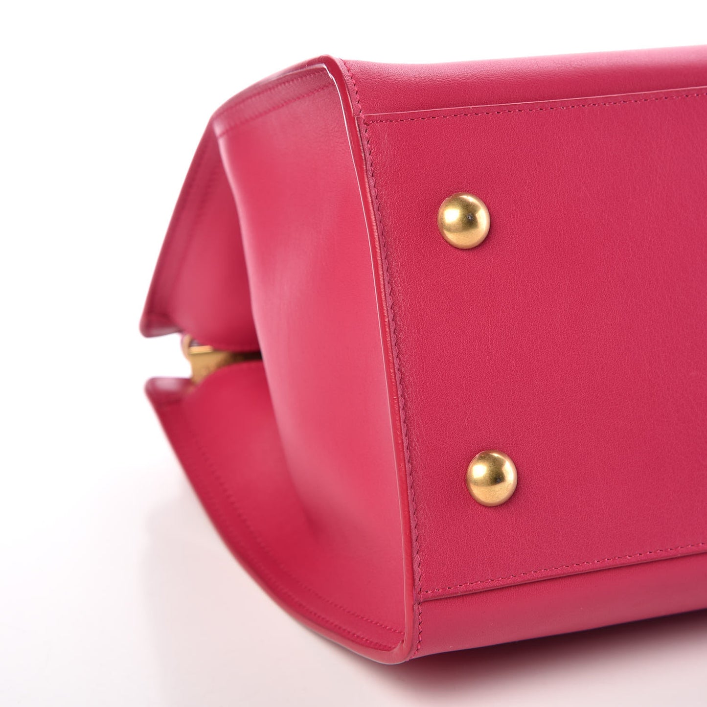 Calfskin Small Classic Y Cabas Fuchsia