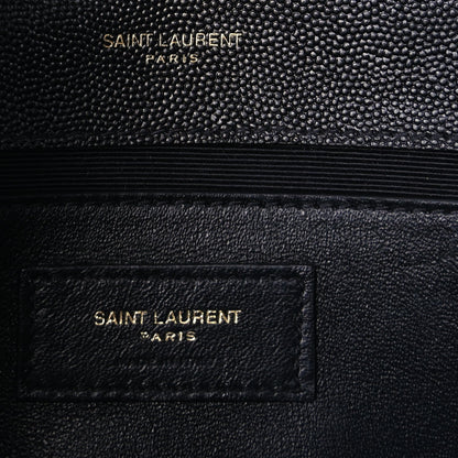 Saint Laurent Grain De Poudre Medium Classic Monogram Kate Satchel Black 5 of 8