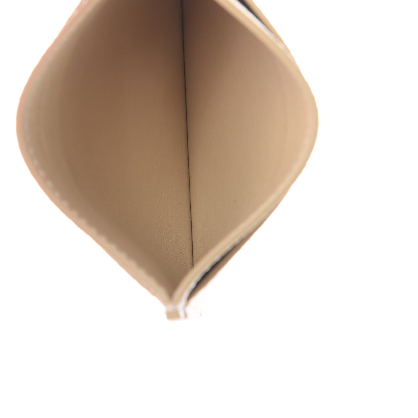 Grained Calfskin Card Holder Light Taupe