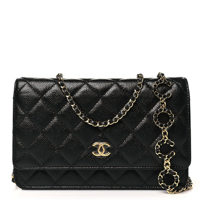 Chanel Caviar Quilted Miss Coco Wallet On Chain WOC Black 1 of 7