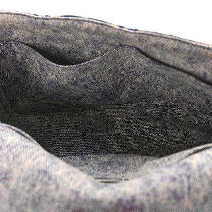 Chanel Denim Embossed CC Logo Print Jumbo Single Flap Blue 5 of 9