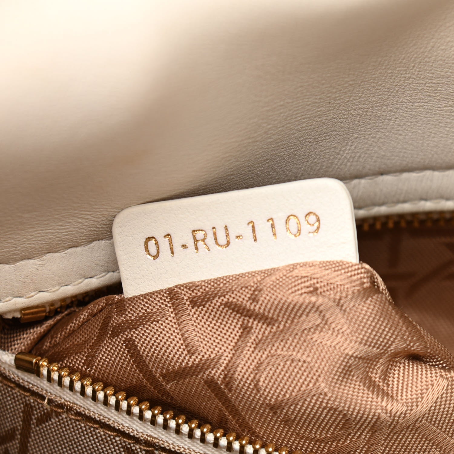 Christian Dior Lambskin Cannage Small Lady Dior White 6 of 11