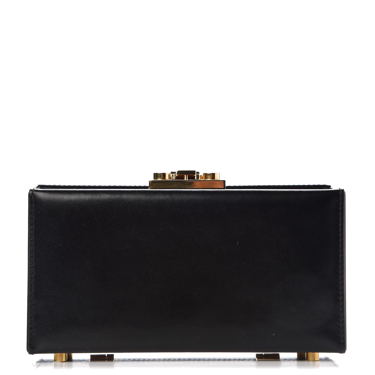Saint Laurent Calfskin Micro Mellettes Clutch Black 1 of 12