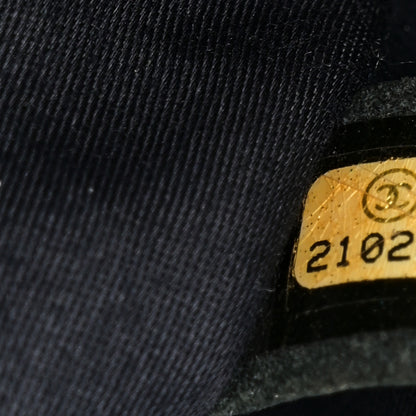 Chanel Denim Tweed Patchwork Jumbo Single Flap Blue 7 of 10