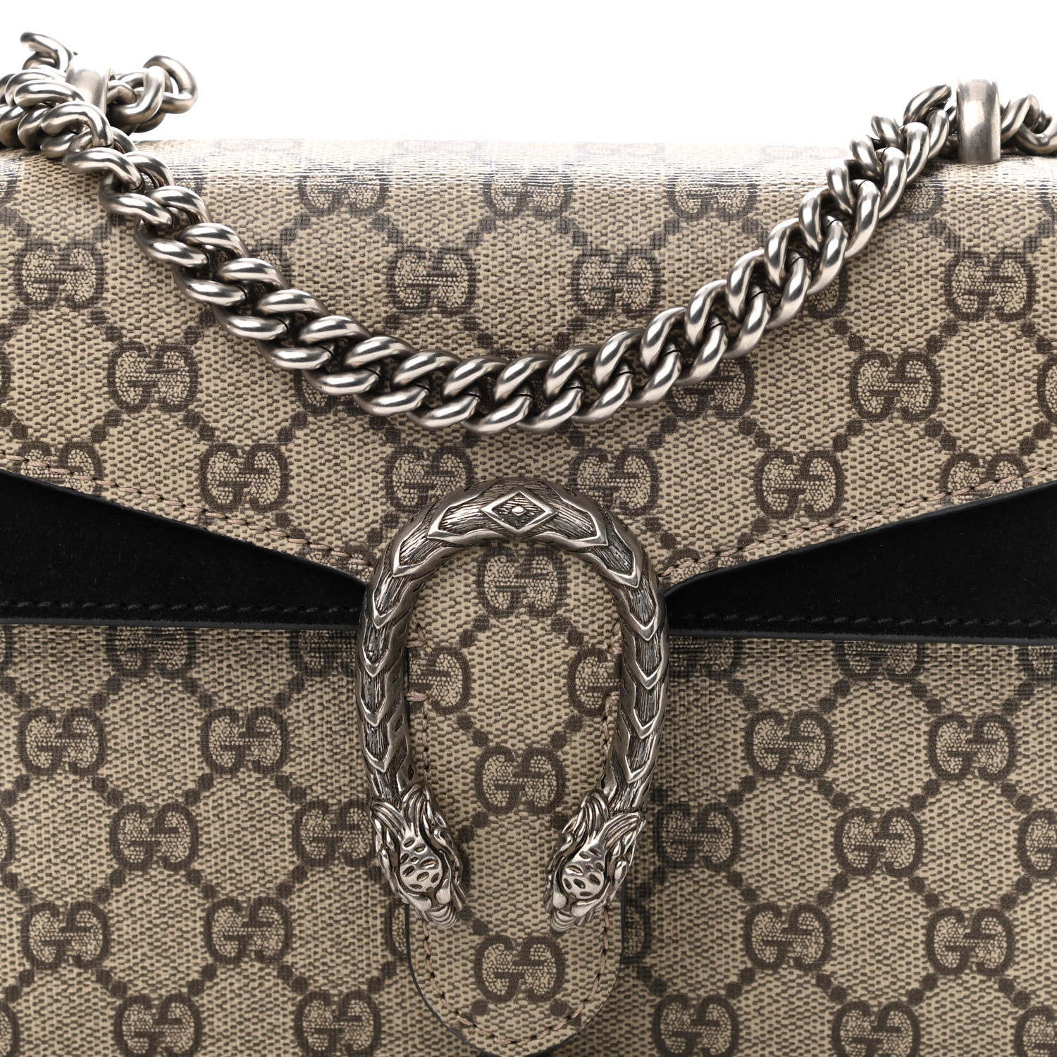 Gucci GG Supreme Monogram Mini Dionysus Shoulder Bag Black 8 of 12