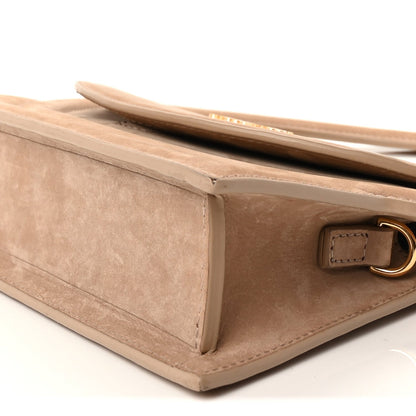 Jacquemus Nubuck Le Sac Rond Dark Beige 7 of 8