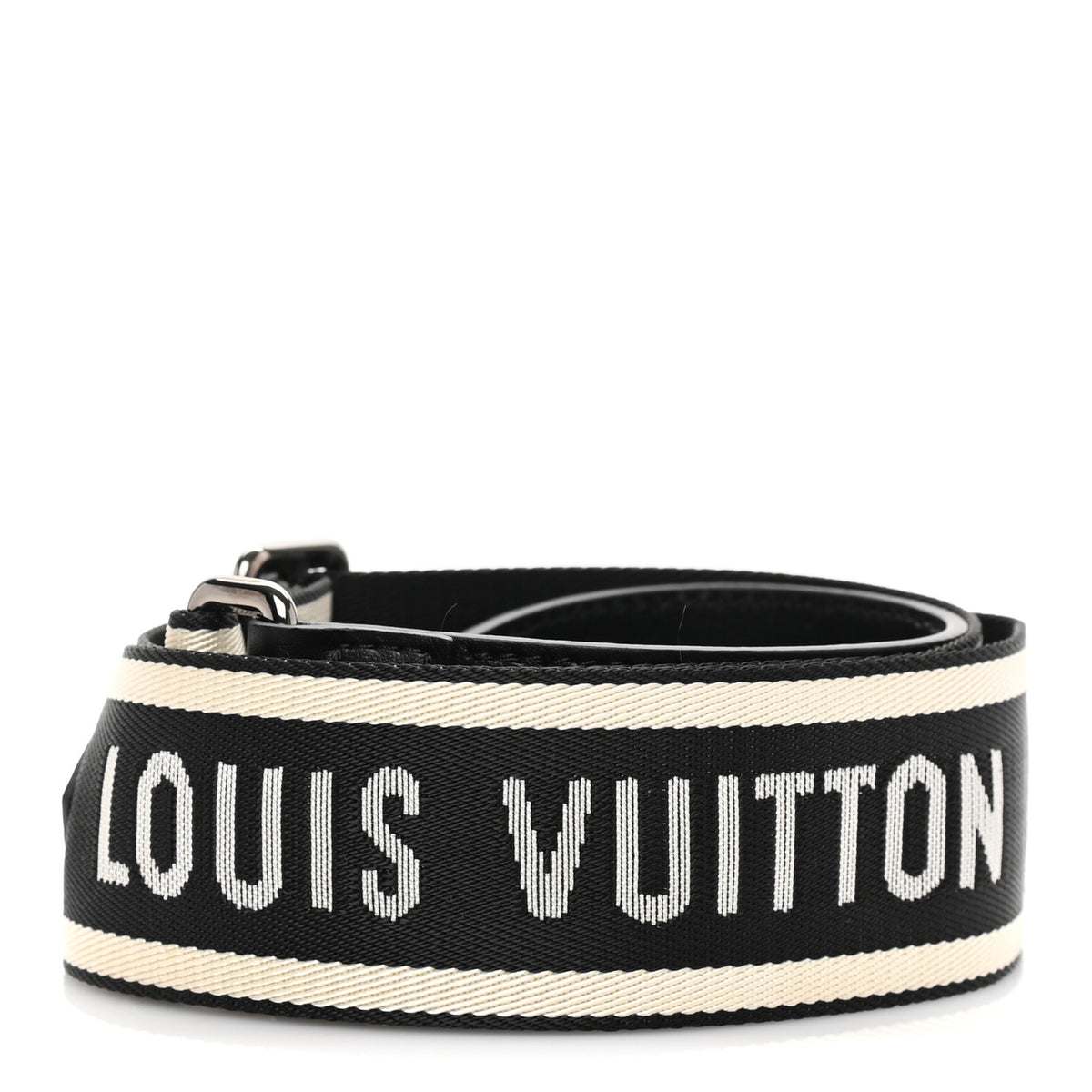 Louis Vuitton Nylon Jacquard Sporty Bandouliere Shoulder Strap Black 2 of 4