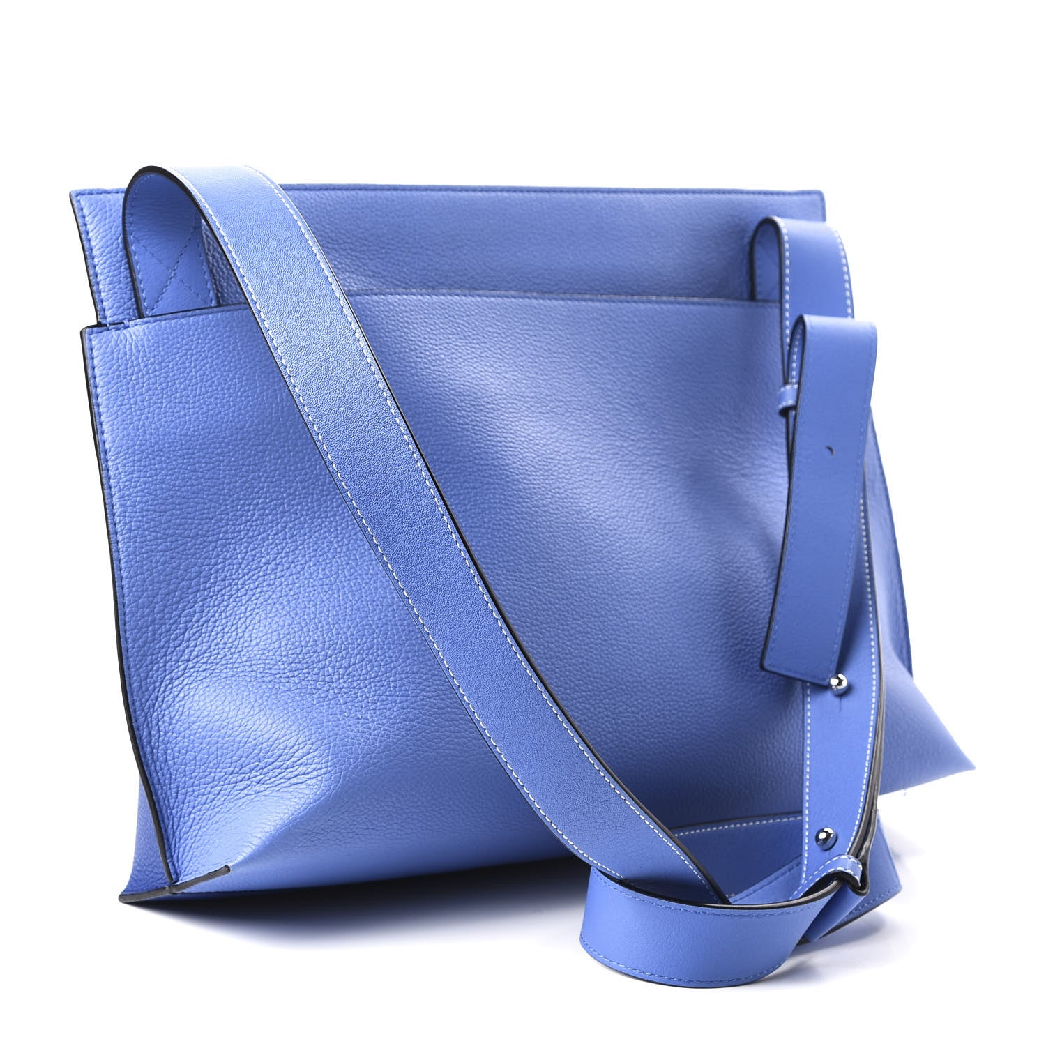 Loewe Calfskin T Pouch Bag Blue 3 of 9