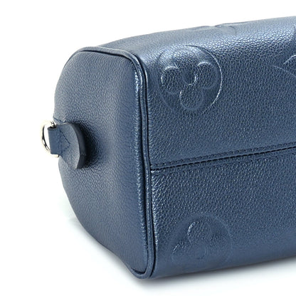 Louis Vuitton Metallic Empreinte Monogram Giant Speedy Bandouliere 20 Navy Nacre 7 of 8