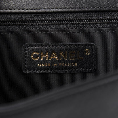 Chanel Lambskin Chevron Quilted Flap Black 8 of 10