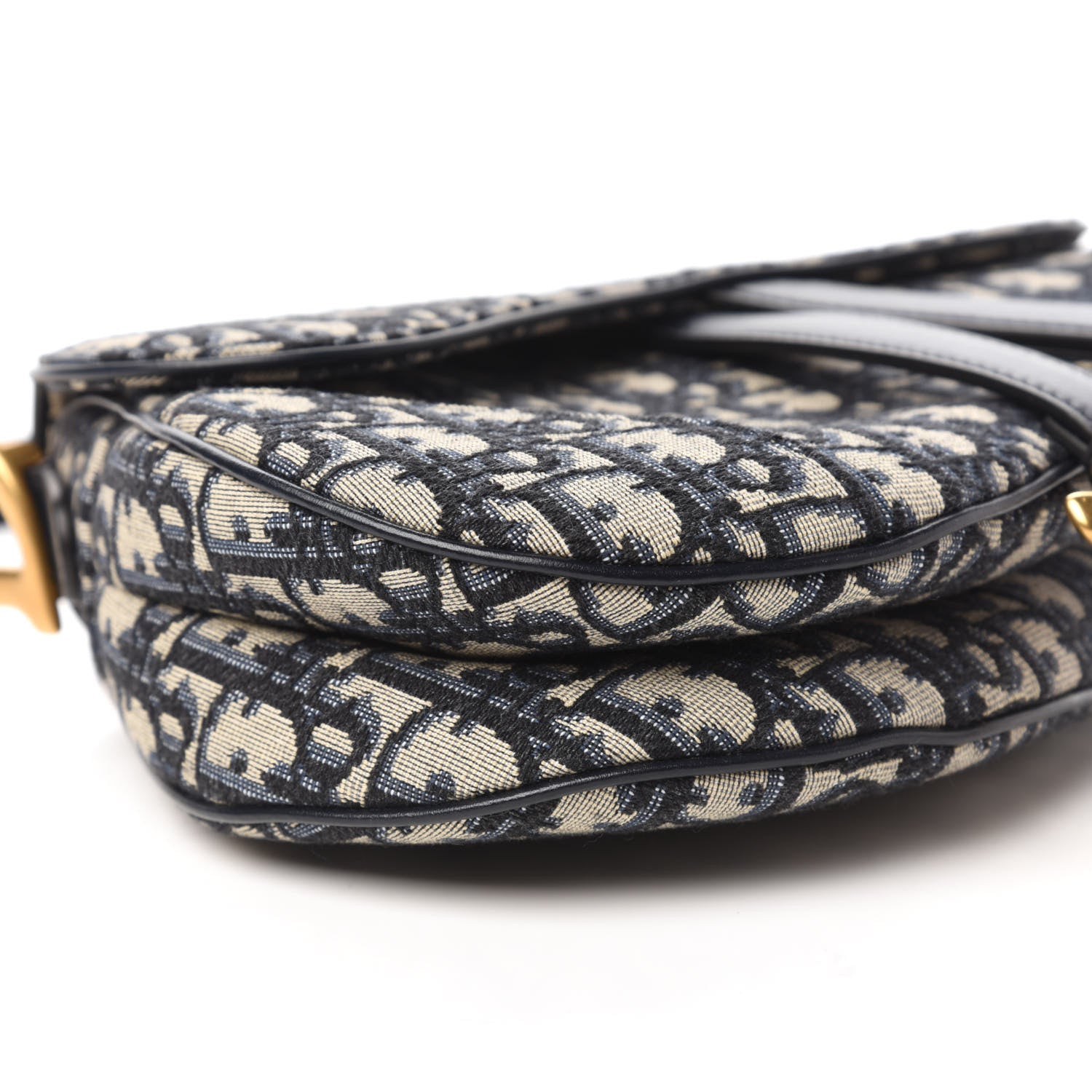 Christian Dior Oblique Saddle Bag Blue 6 of 11