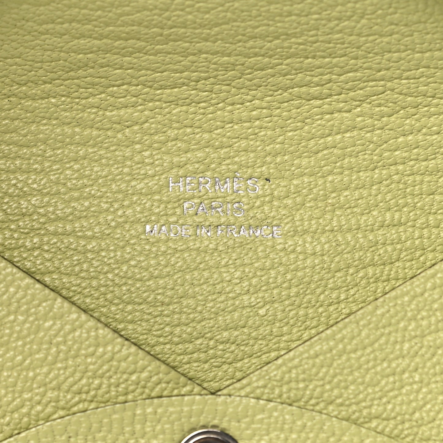 Chevre Mysore Calvi Card Case Jaune Bourgeon