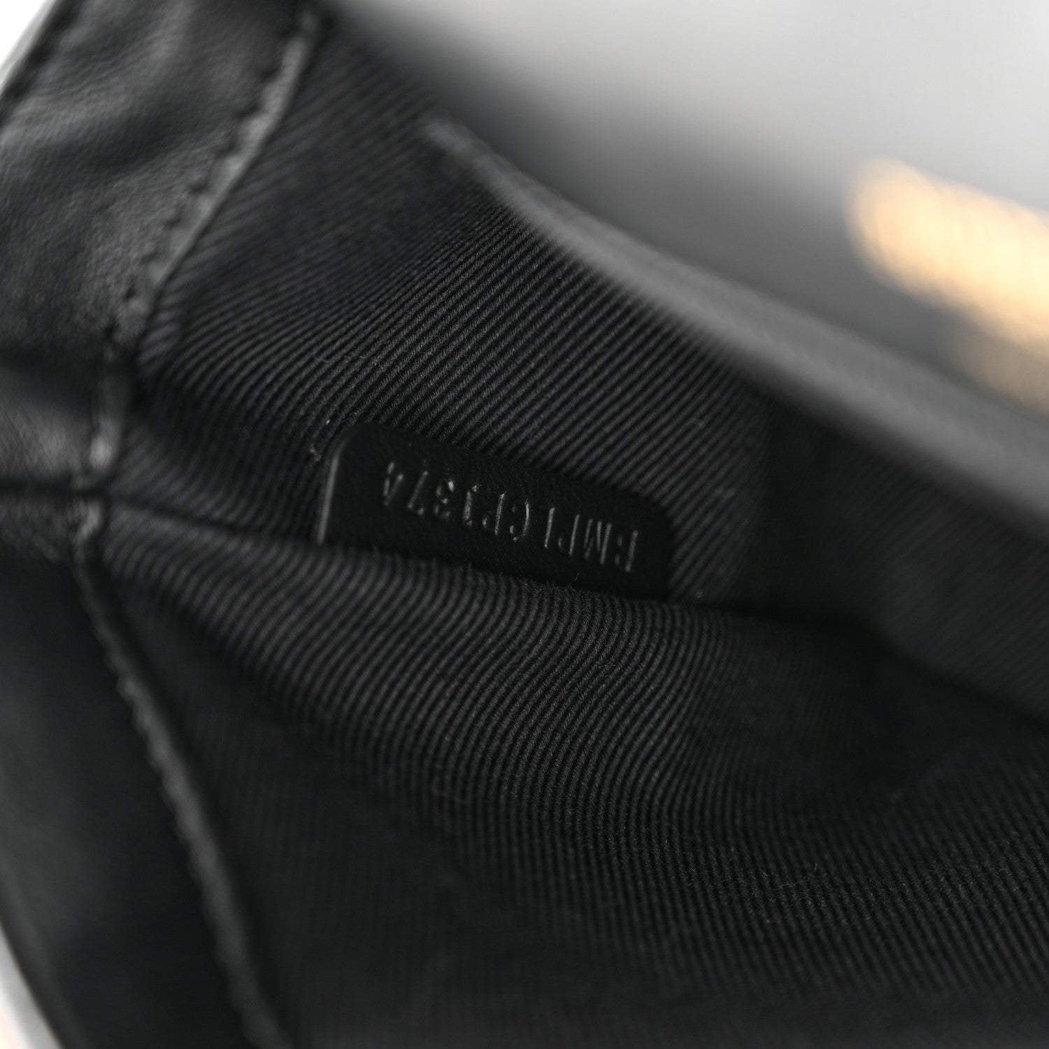 Burberry Lambskin Quilted Small Lola Bag White Black 7 of 12