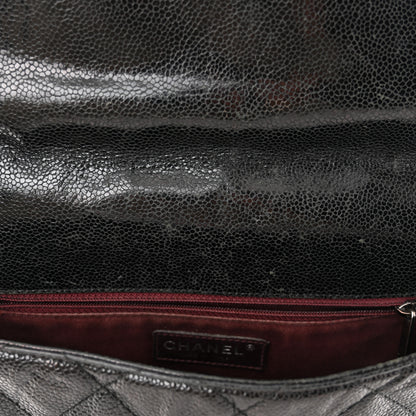 Chanel Crumpled Grained Calfskin Medium CC Crave Flap Black 13 of 14