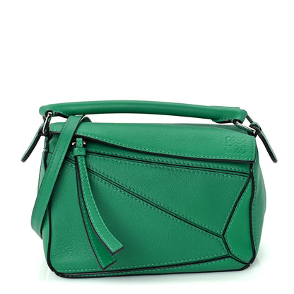 Loewe Calfskin Mini Puzzle Bag Jungle Green 1 of 8