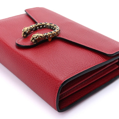 Gucci Calfskin Mini Dionysus Chain Wallet Hibiscus Red 8 of 8