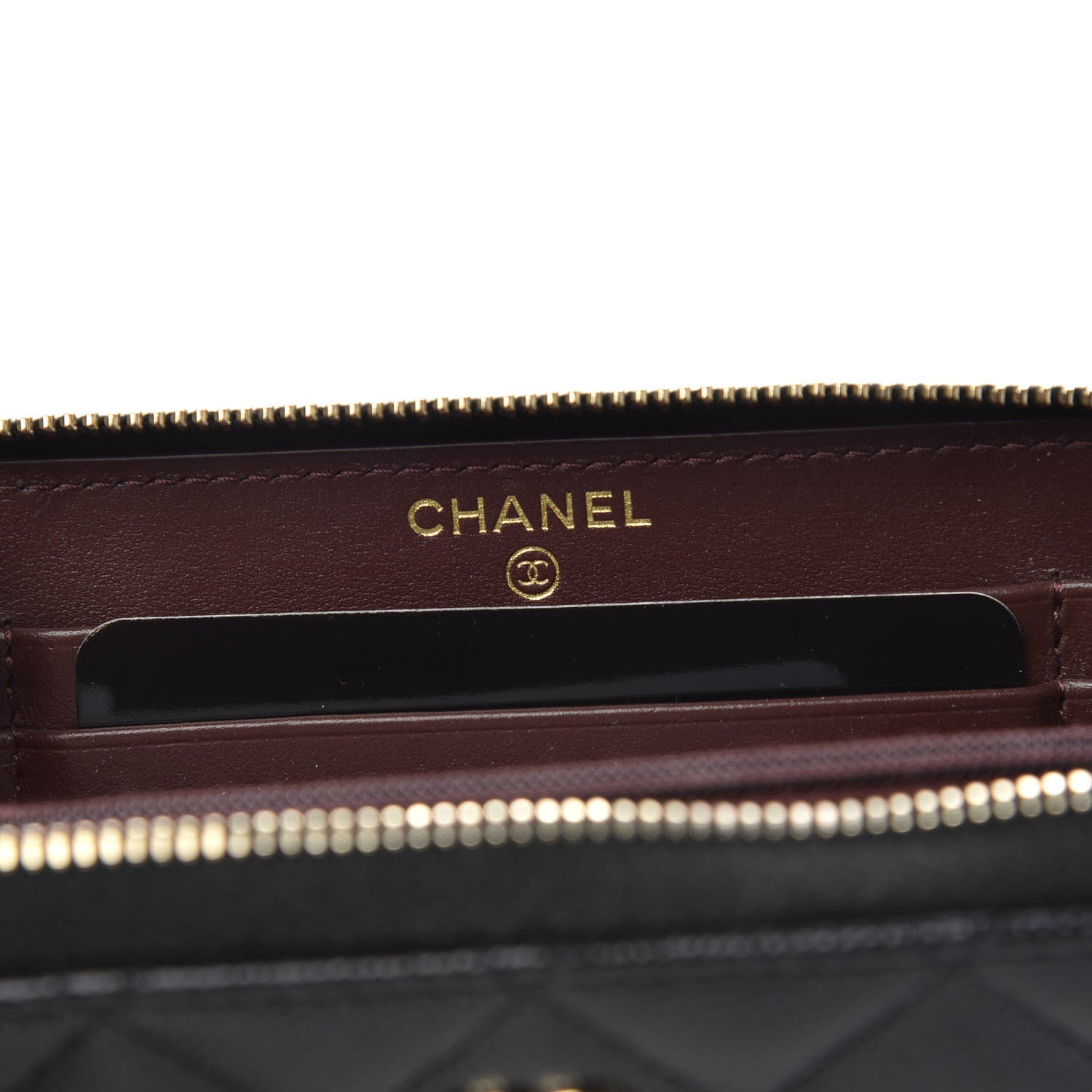 Chanel Caviar Quilted Medium Zip Around Wallet Black 6 of 8