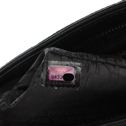 Chanel Satin Quilted Evening Bag Black 7 of 7