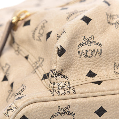 MCM Visetos Large Side Studs Stark Backpack Beige 10 of 10