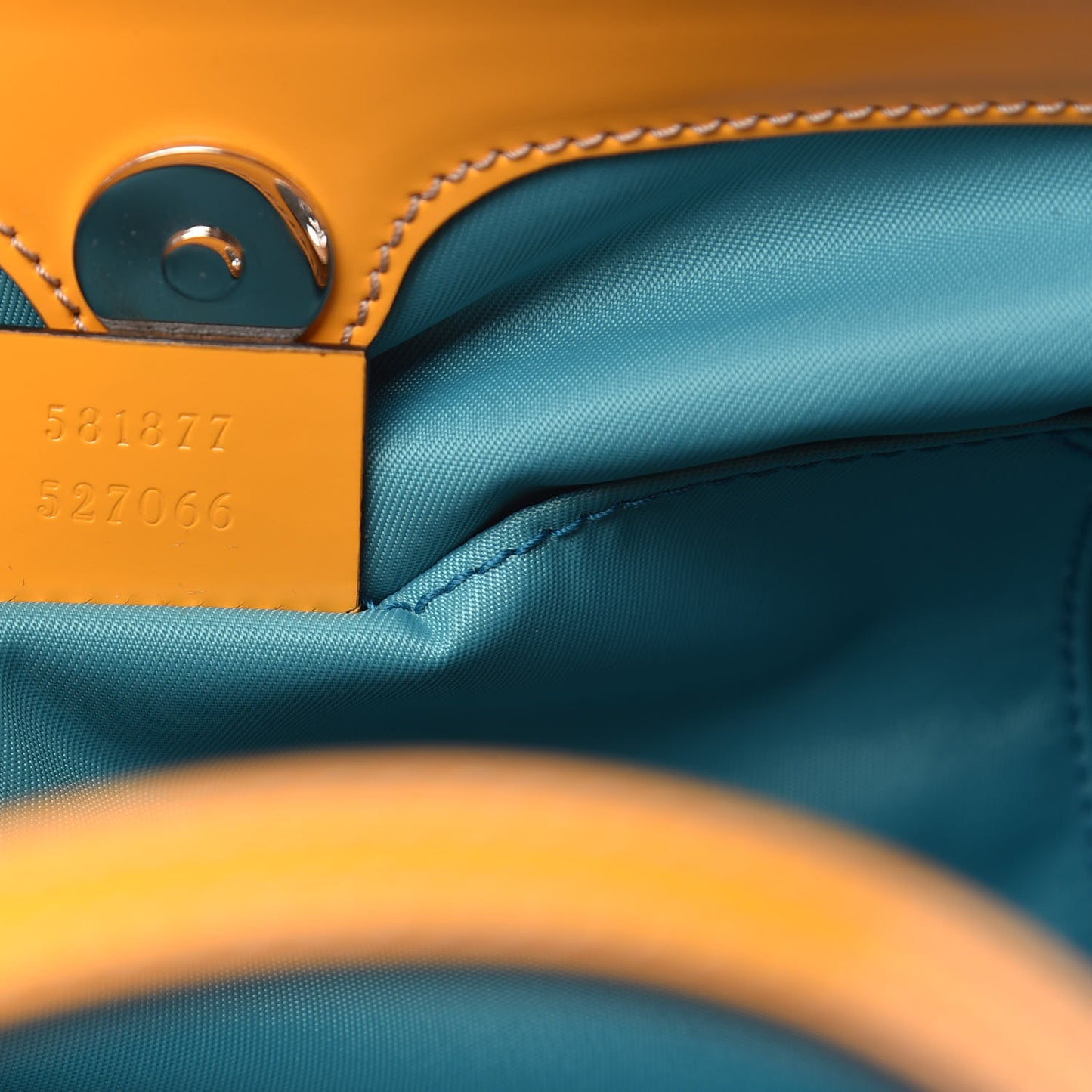 Calfskin Childrens Rainbow Tote Blue