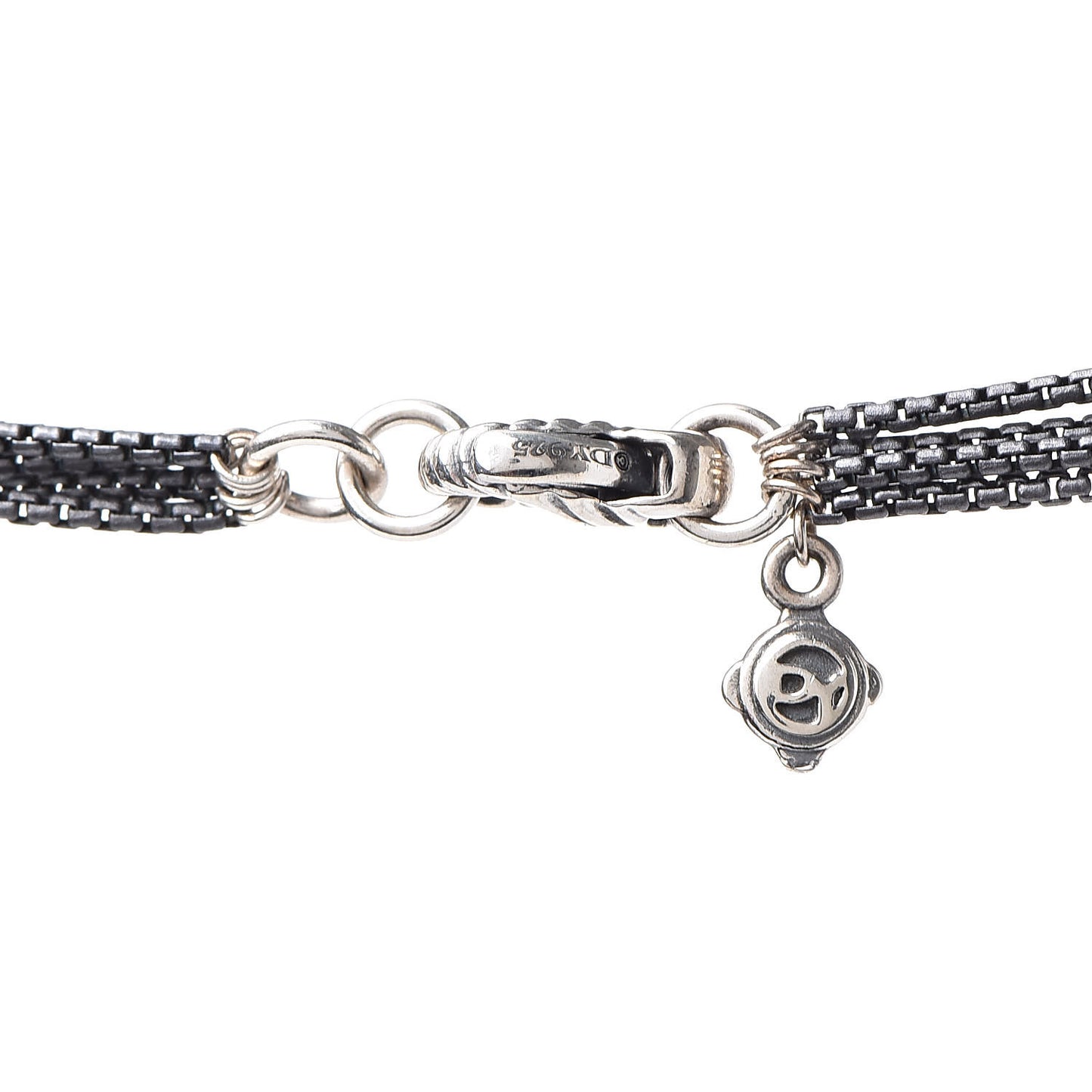 Sterling Silver Diamond Freshwater Pearl Midnight Tassel Necklace