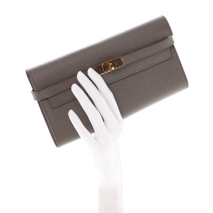 Hermes Epsom Kelly Longue Wallet Etain 2 of 8