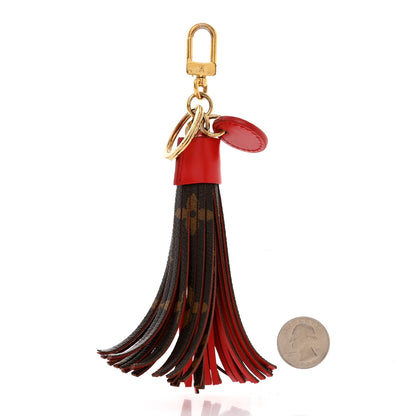 Louis Vuitton Monogram Tassel Bag Charm Red 2 of 7