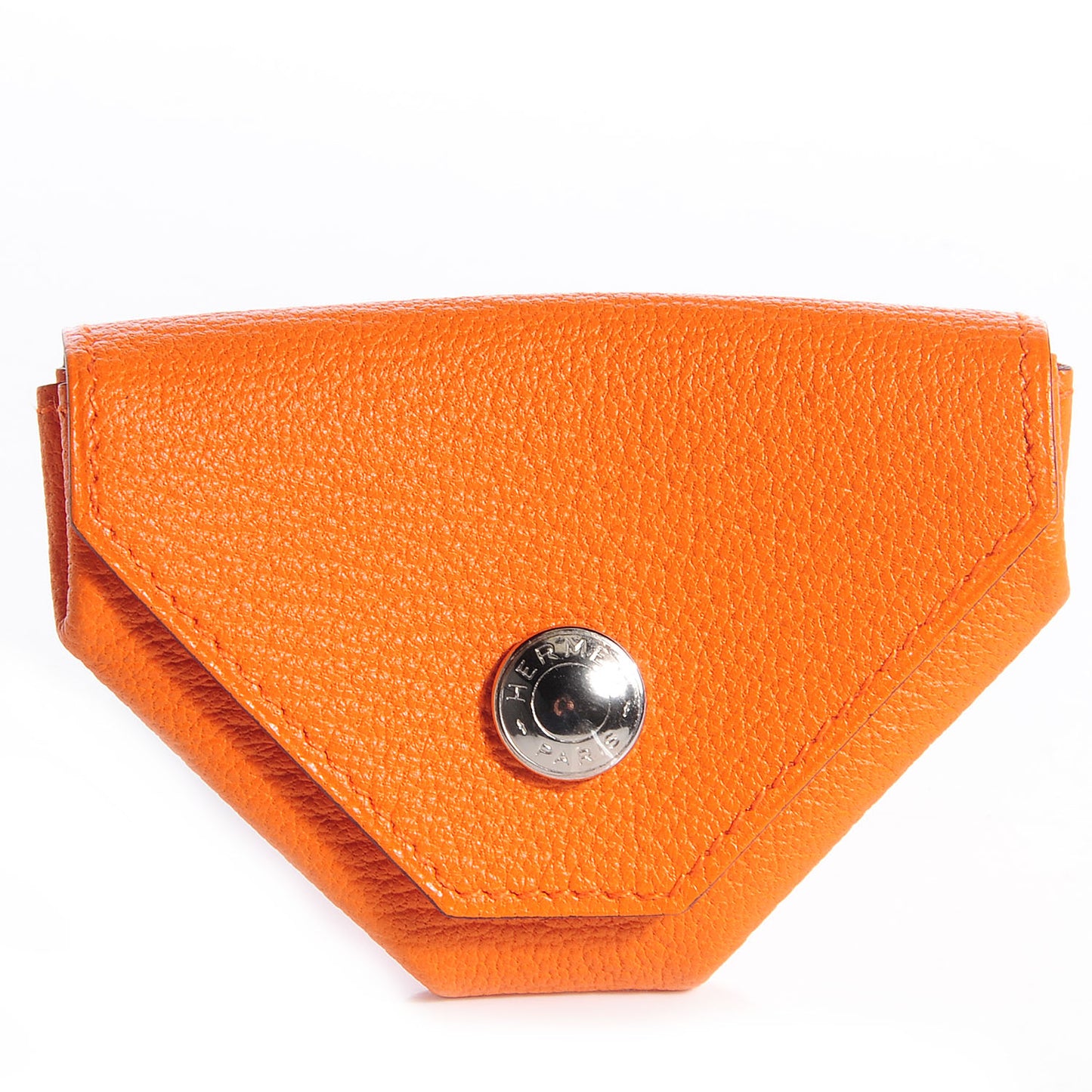 Chevre Mysore Le 24 Coin Purse Orange