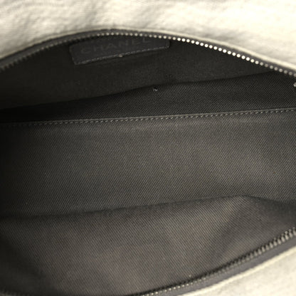 Chanel Canvas Deauville Bowling Bag Ecru Ecru 4 of 9