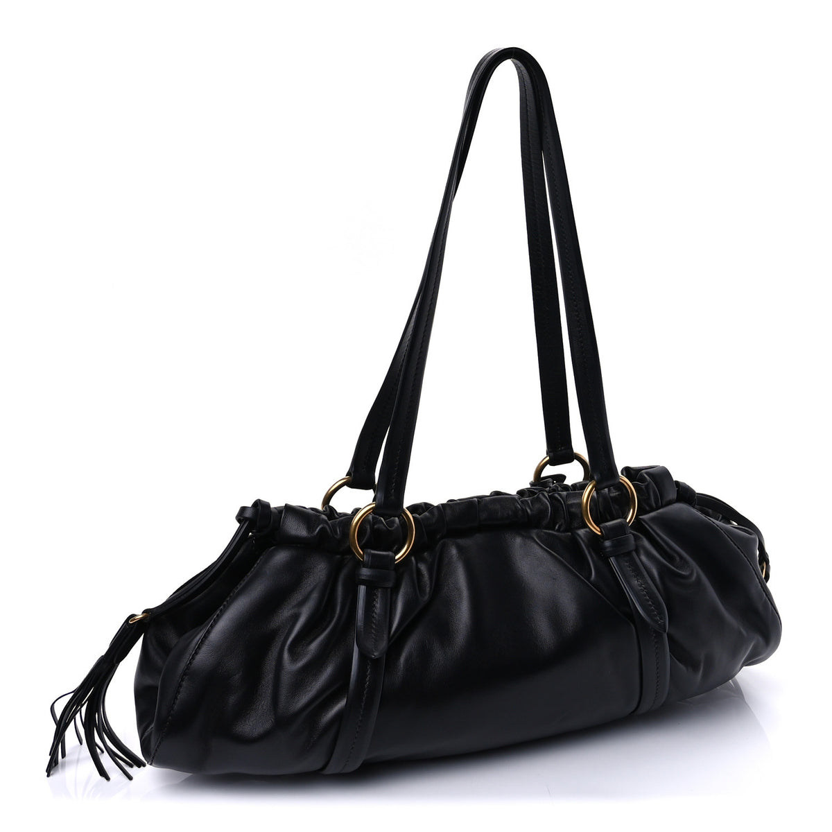 Nappa Joie Shoulder Bag Black