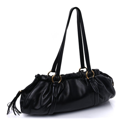 Miu Miu Nappa Joie Shoulder Bag Black 2 of 8