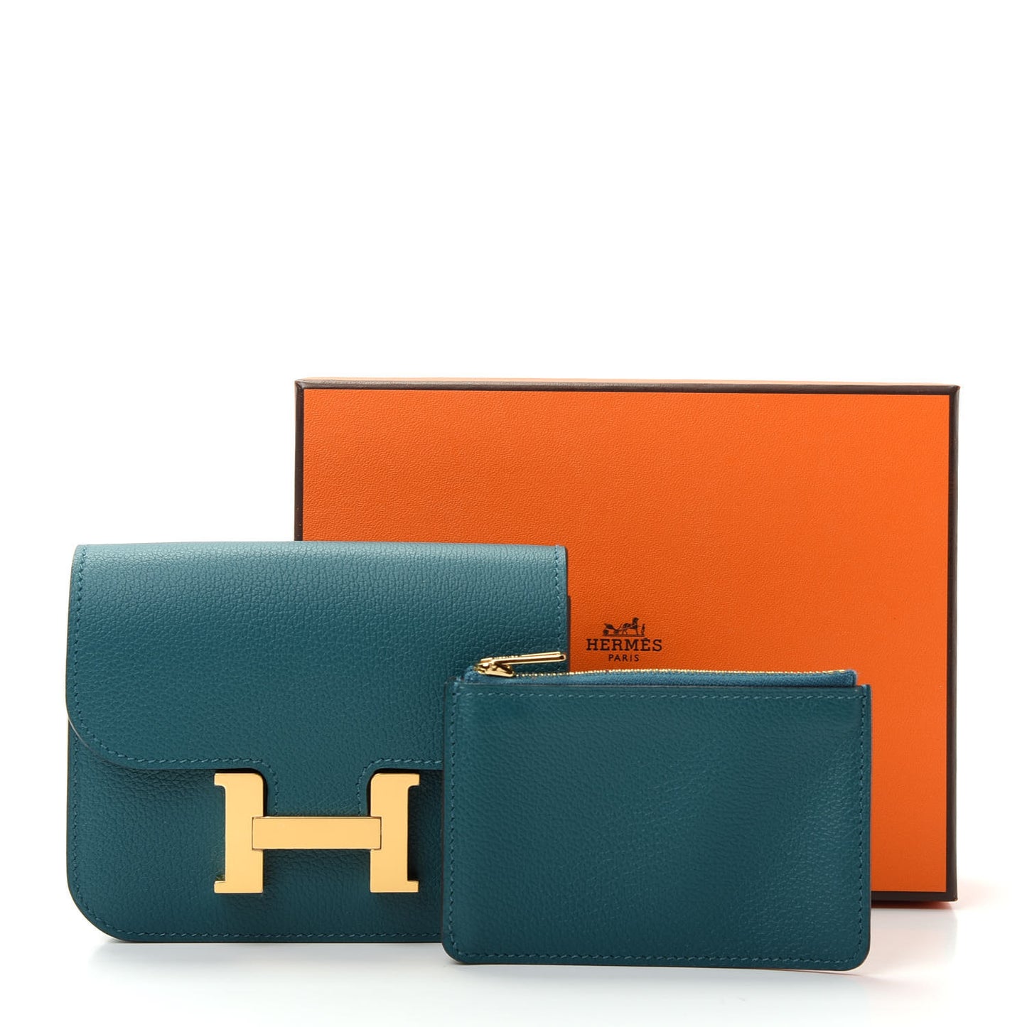 Evercolor Constance Slim Wallet Vert Bosphore