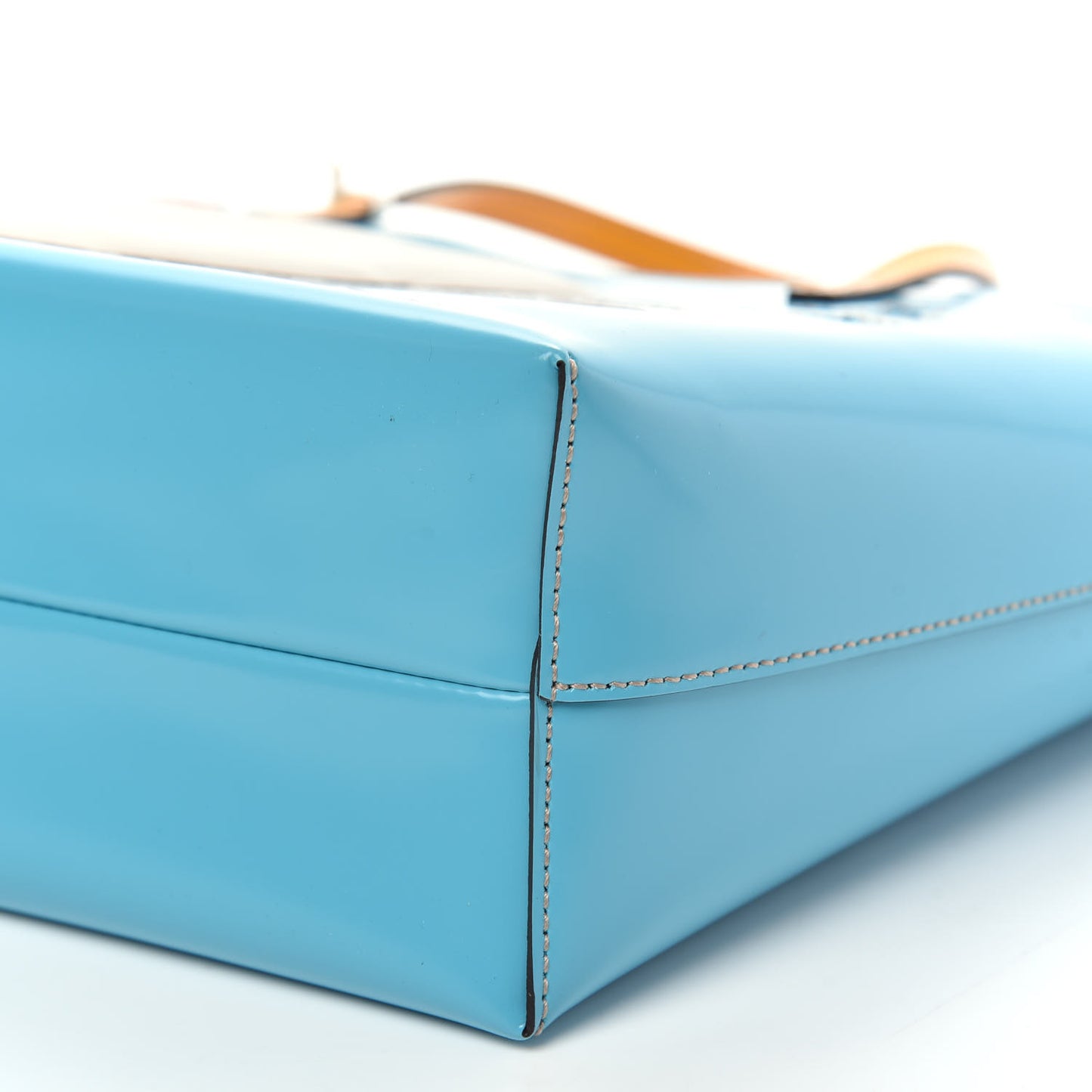 Calfskin Childrens Rainbow Tote Blue