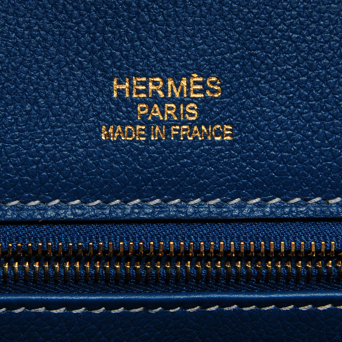 Veau Doblis Evergrain Grizzly Birkin 35 Bleu de Galice Ciel