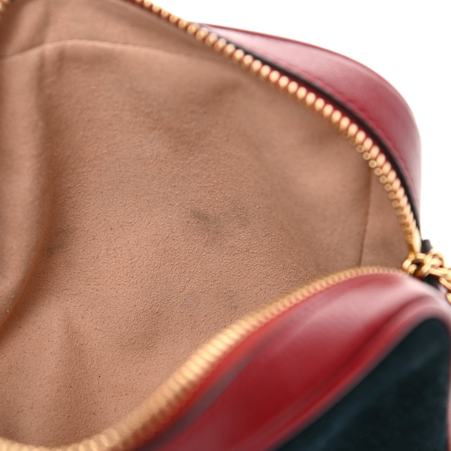 Suede Calfskin Web Mini Ophidia Shoulder Bag New Blue Romantic Cherry