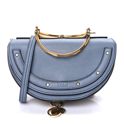 Chloe Calfskin Small Nile Bracelet Minaudiere Bag  Washed Blue 1 of 8