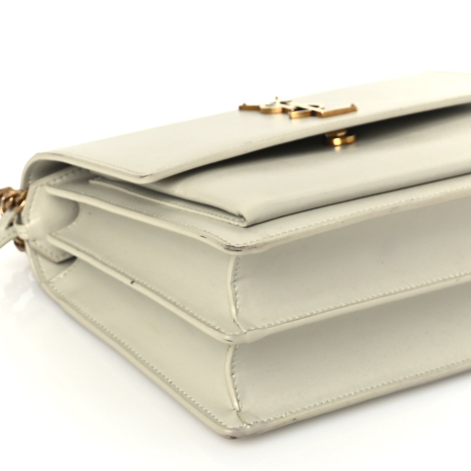 Saint Laurent Calfskin Medium Monogram Sunset  Crema Soft 7 of 8