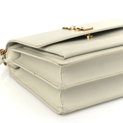Saint Laurent Calfskin Medium Monogram Sunset  Crema Soft 7 of 8
