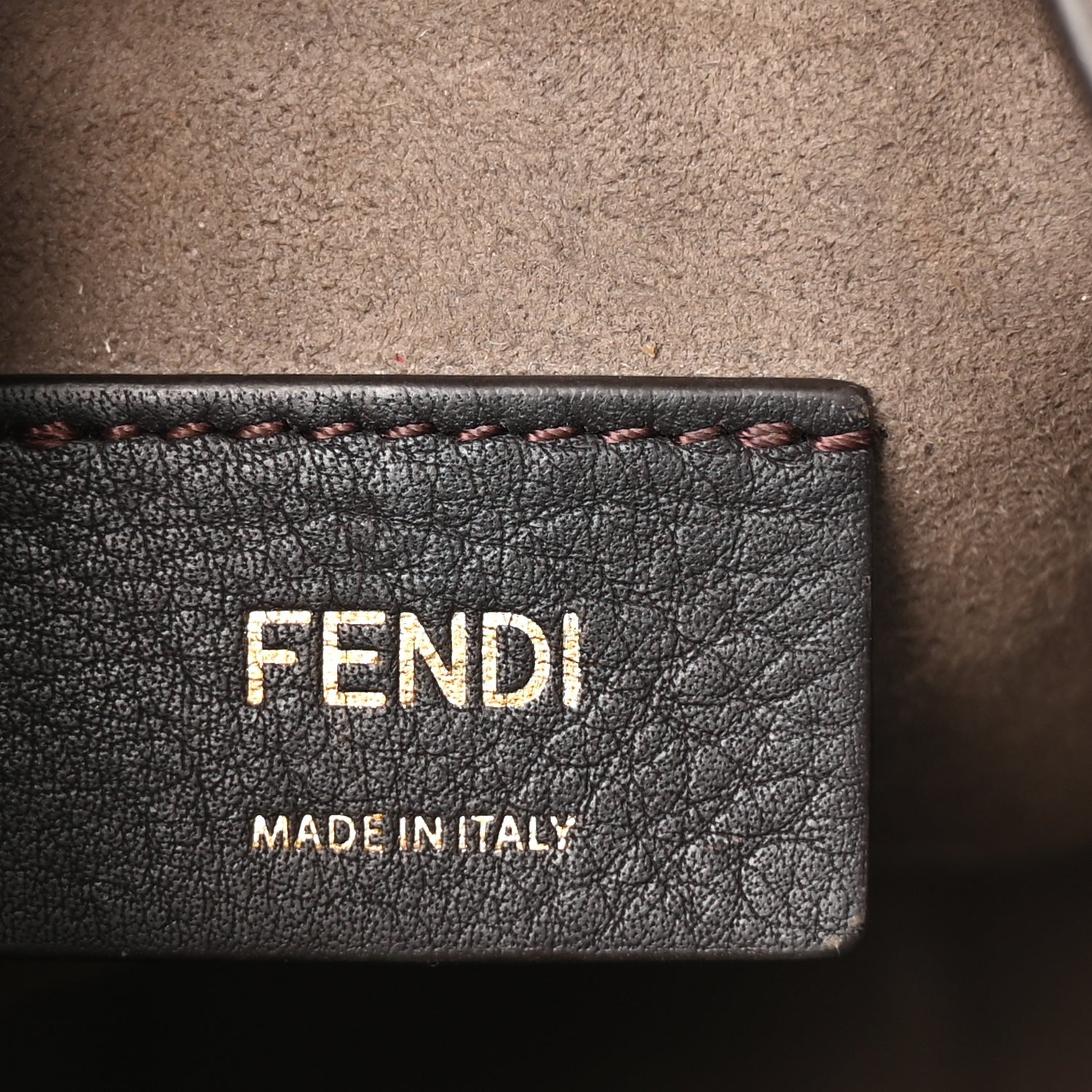 Fendi FENDI Zucchino Mini Mon Tresor Bucket Bag Beige Brown 6 of 8