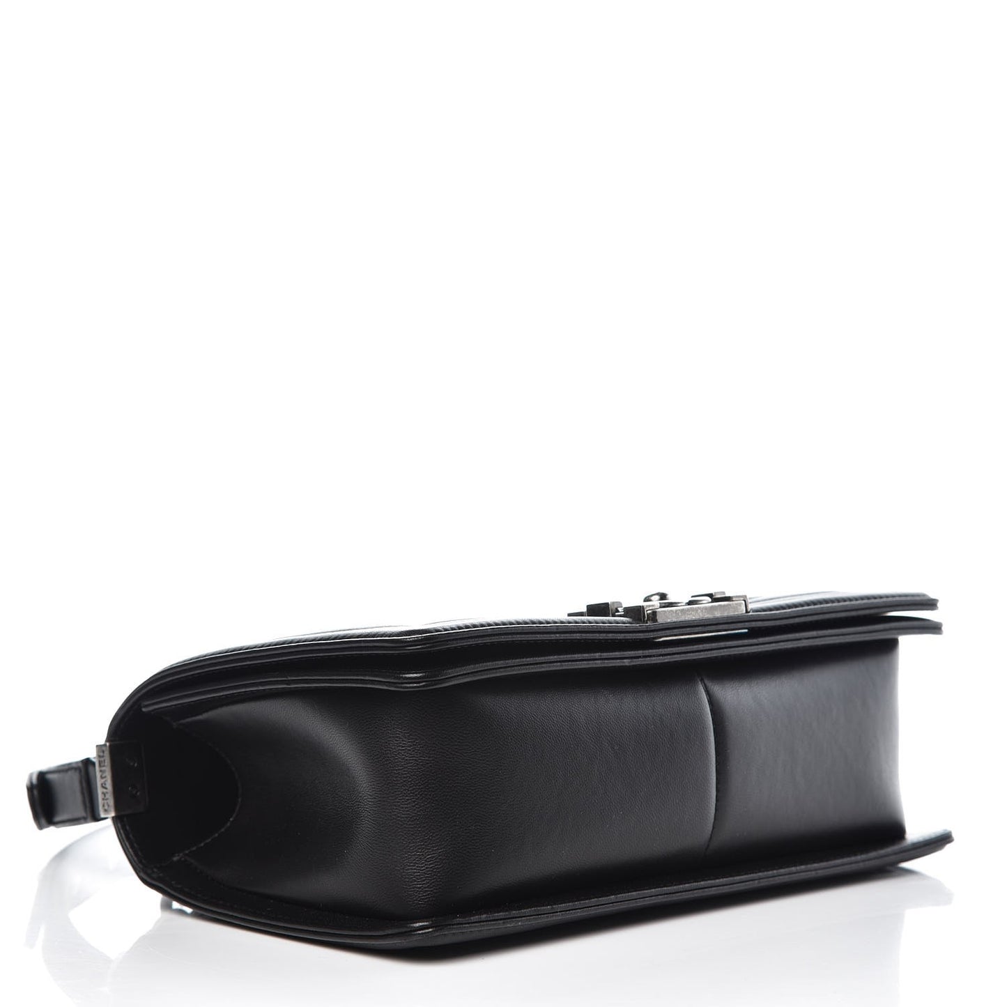 Lambskin Quilted Medium Boy Flap Black