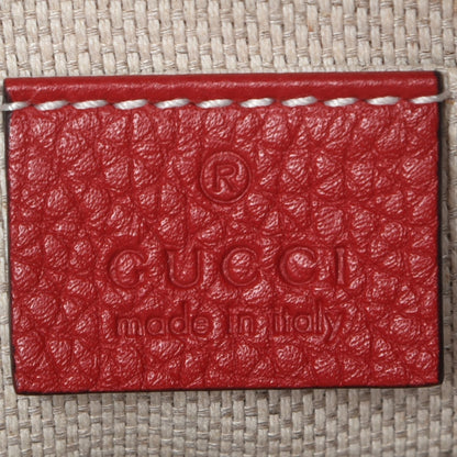 Gucci Pebbled Calfskin Small Soho Disco Bag Tabasco Red 6 of 7