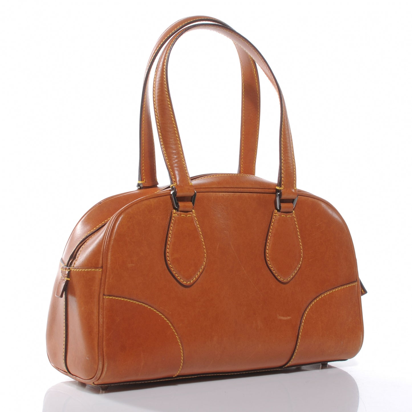 Vitello England Bowling Bag Naturale