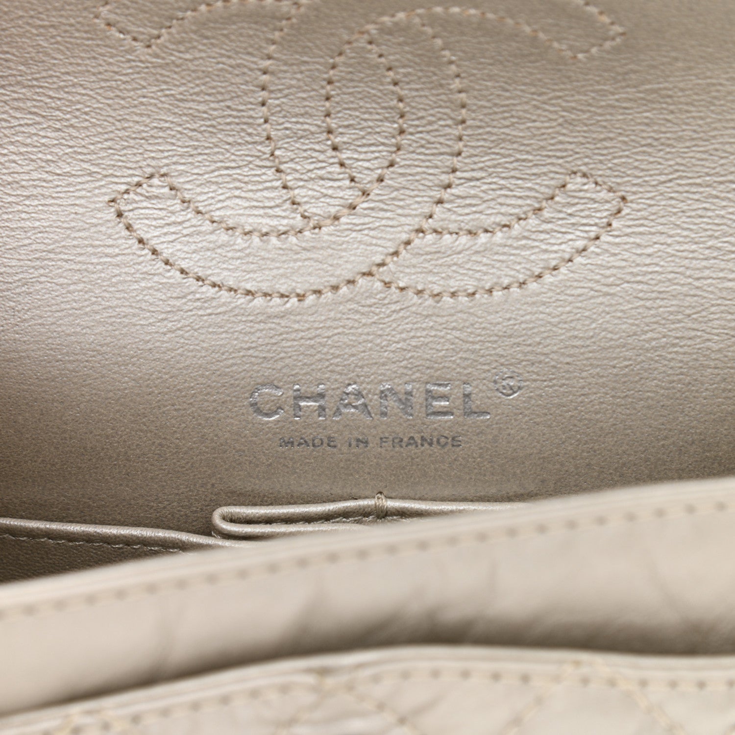 Chanel Metallic Calfskin Quilted 2.55 Reissue 224 Flap Silver 6 of 10